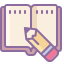 icon of a book and a pencil