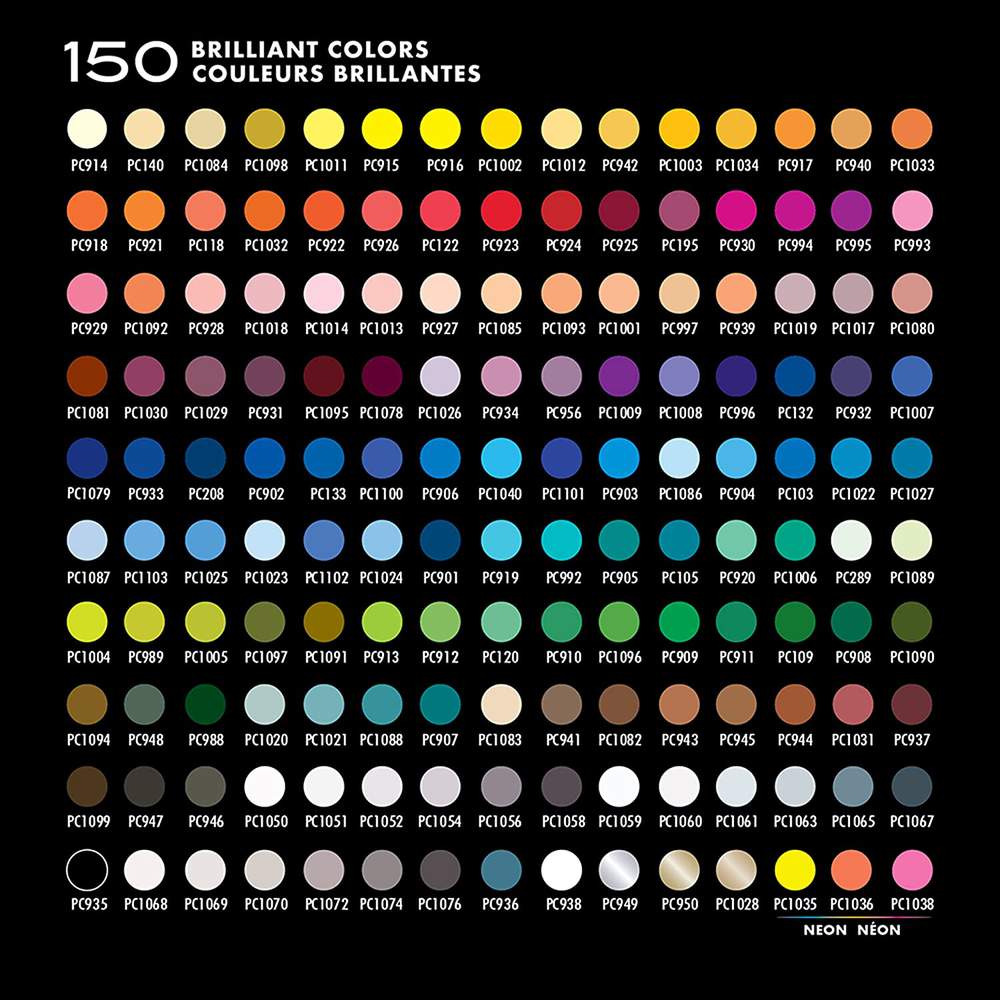 prismacolor premier soft core colored pencils color chart