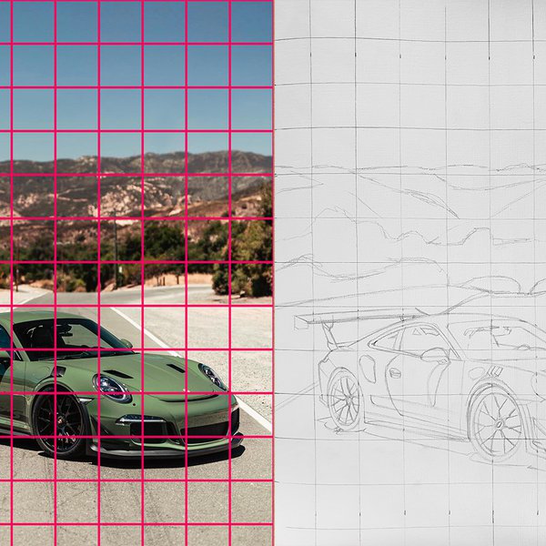 How to use the grid method for sketching