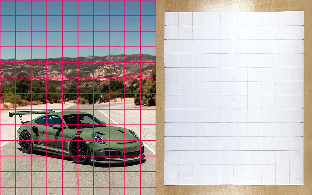 grid sketching tutorial