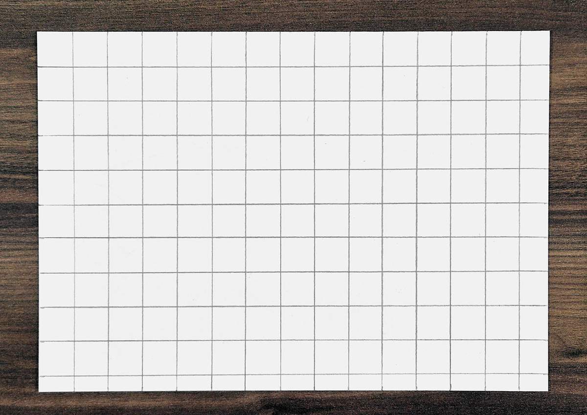 Step 3 of how to draw a grid on your paper
