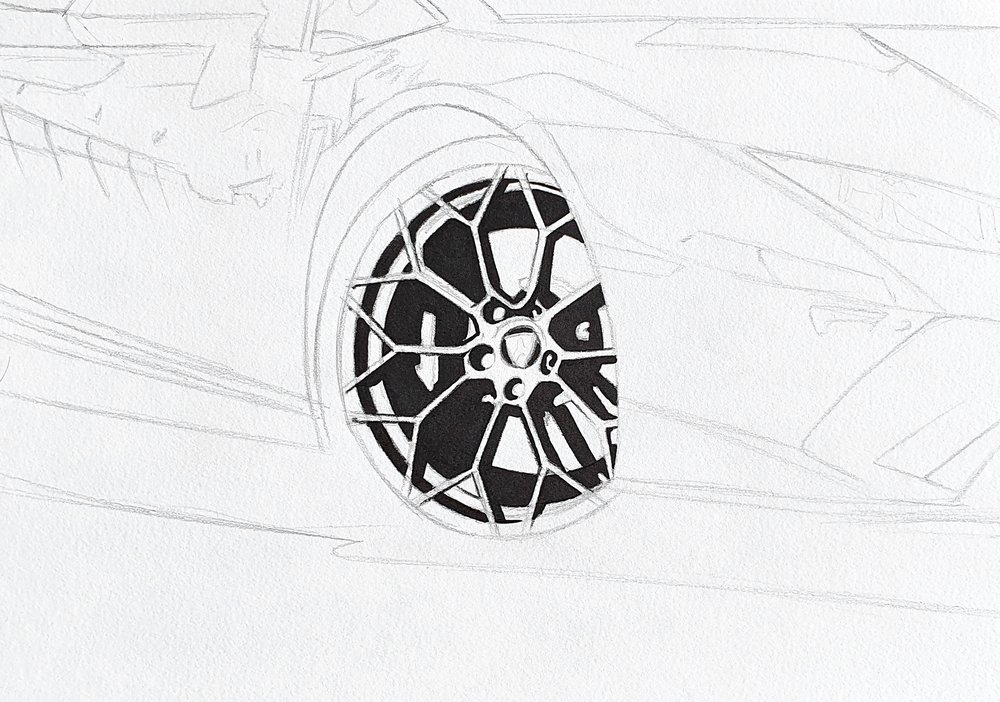 Drawing spokes