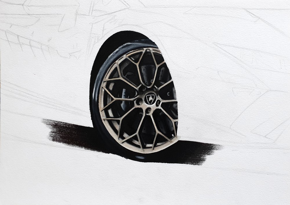 How to draw rims