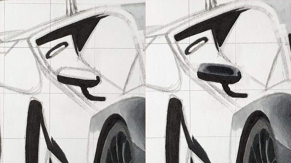 how to draw a lamborghini race car