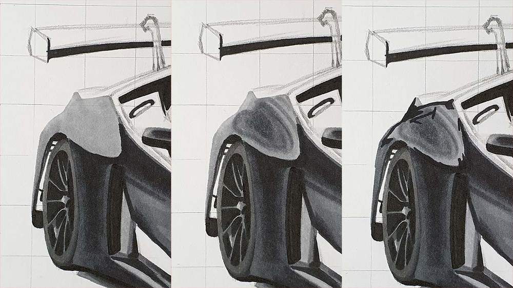 how to draw a lamborghini race car
