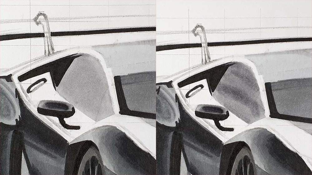 how to draw a lamborghini race car