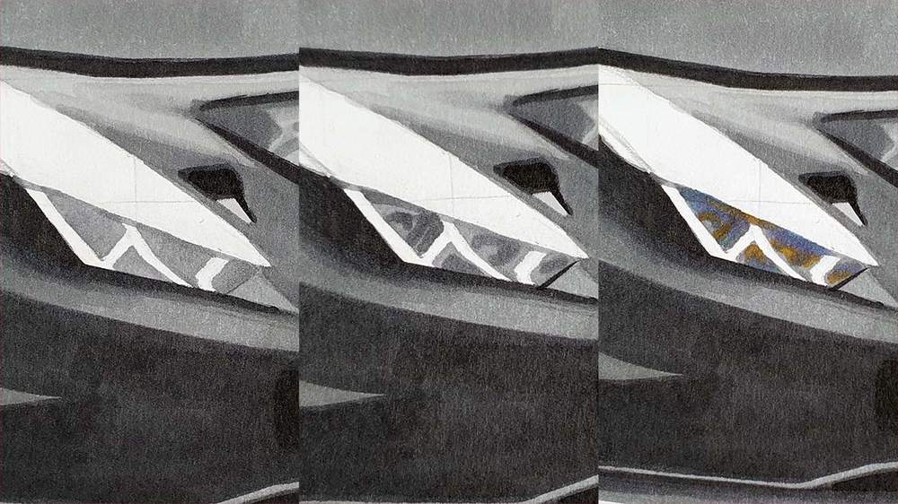 how to draw a lamborghini race car