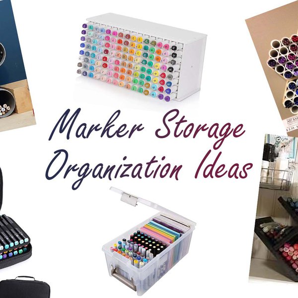 Alcohol marker storage and organization ideas