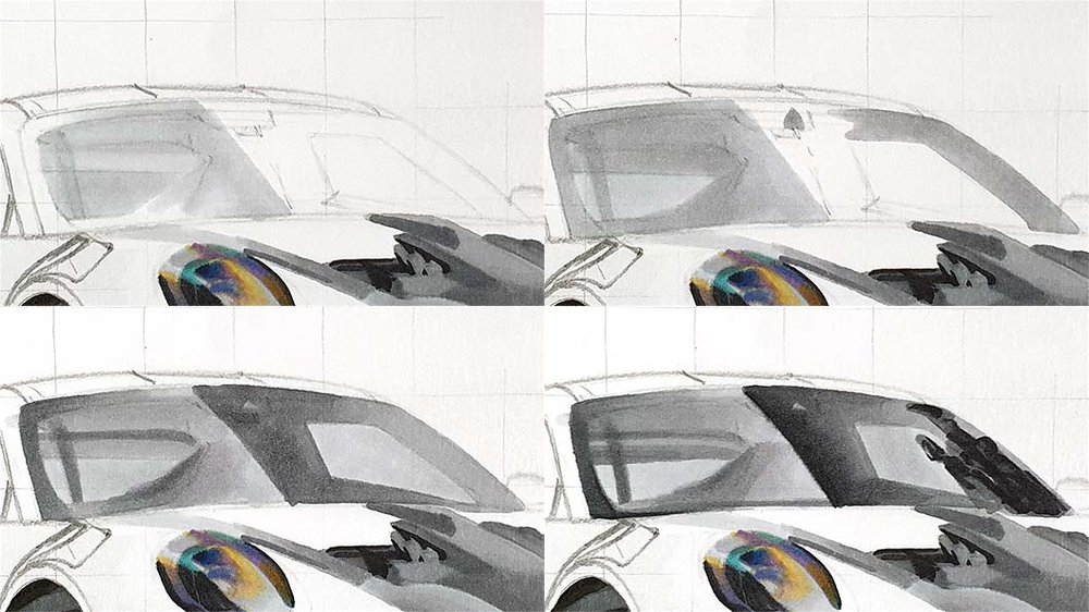 Pro marker car art tutorial