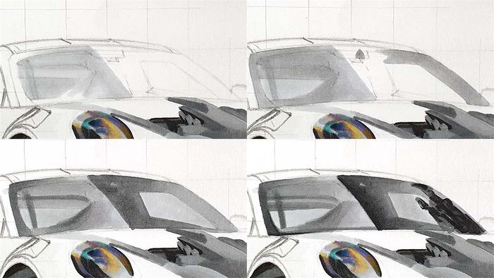 Pro marker car art tutorial