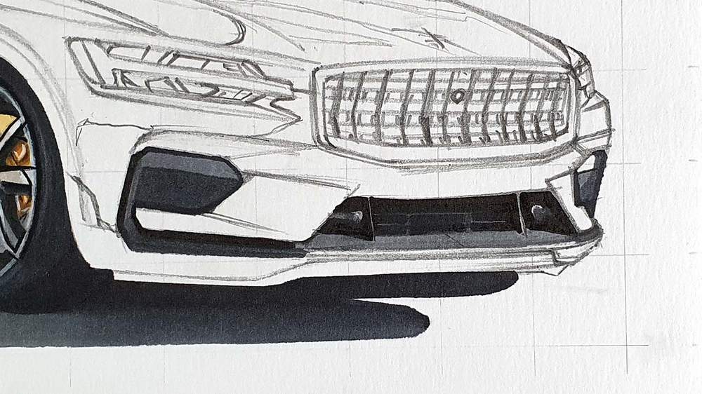 how to draw a car