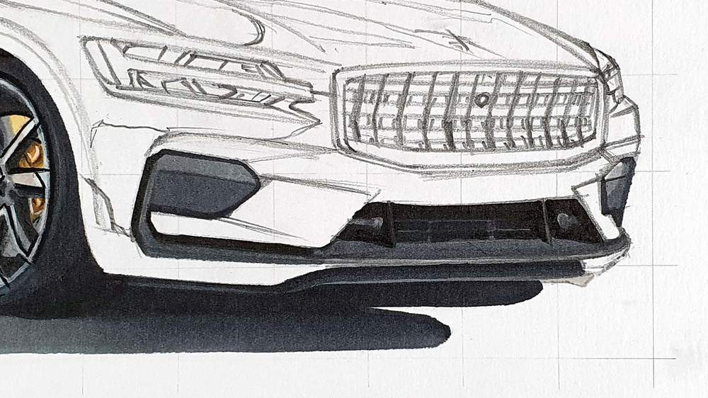 how to draw a car