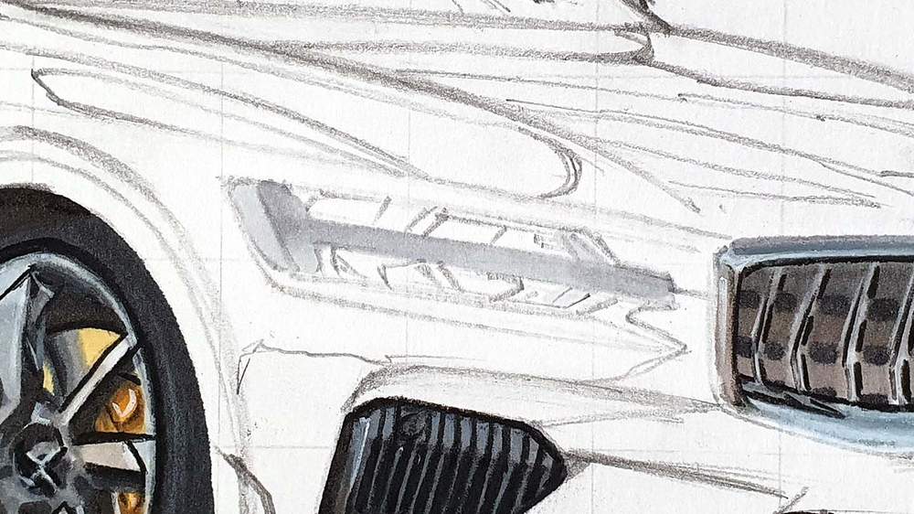 how to draw a car