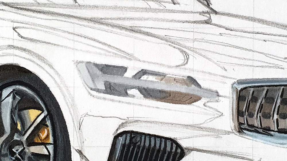 how to draw a car