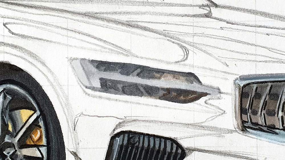 how to draw a car