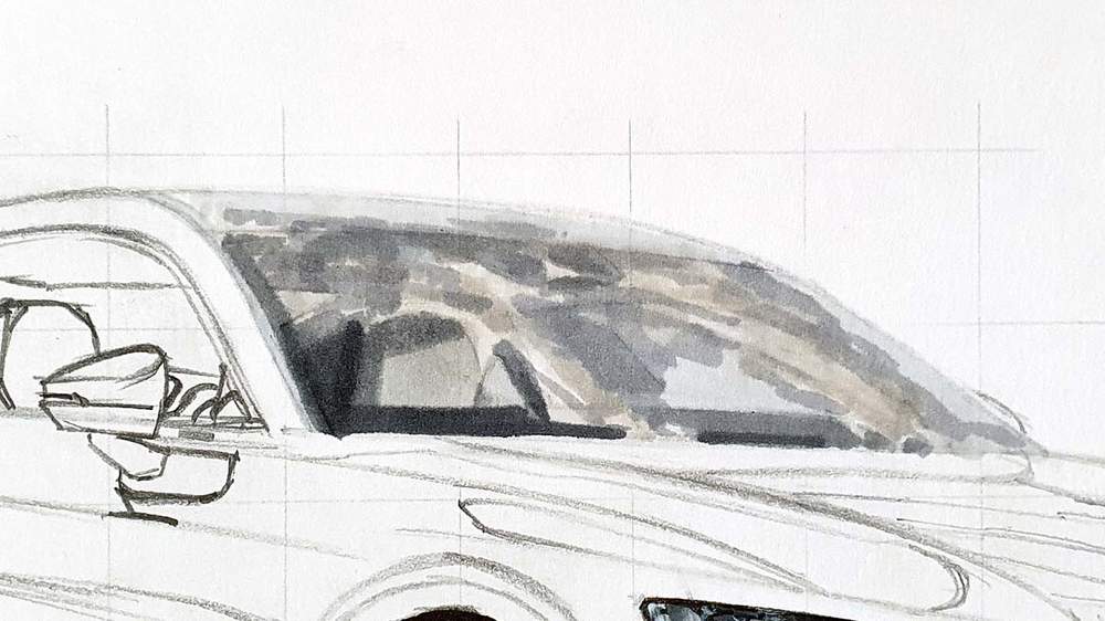 how to draw a car
