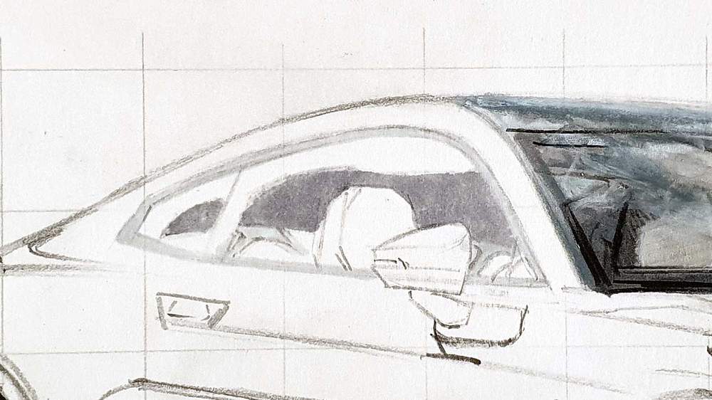 how to draw a car