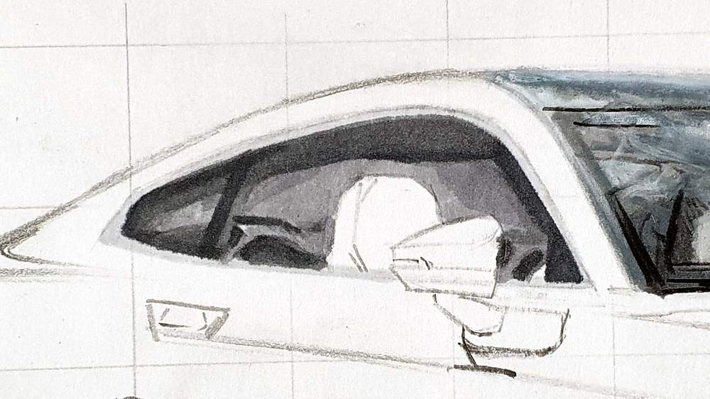 how to draw a car