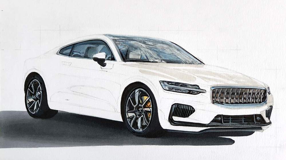 how to draw a car