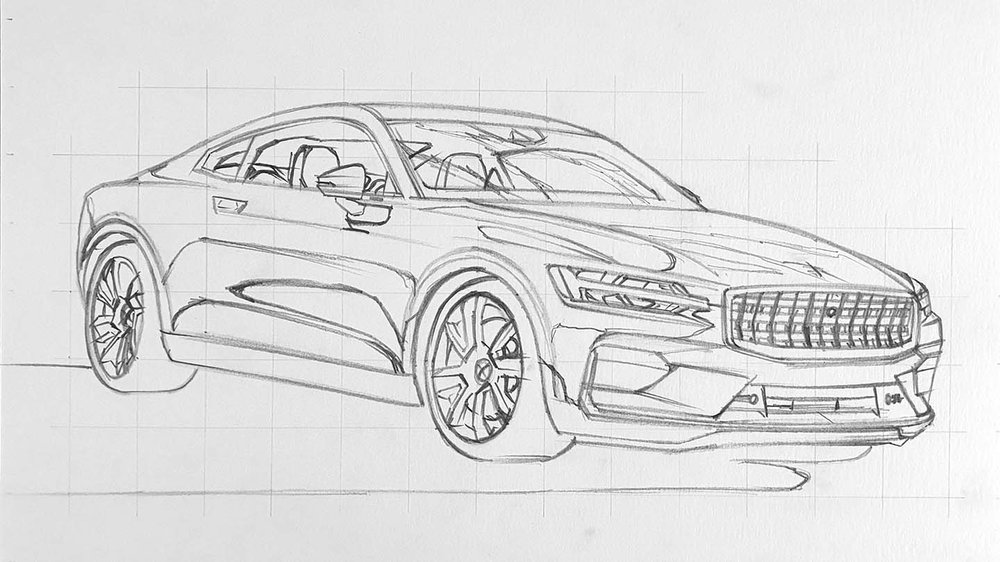 how to draw a car easy