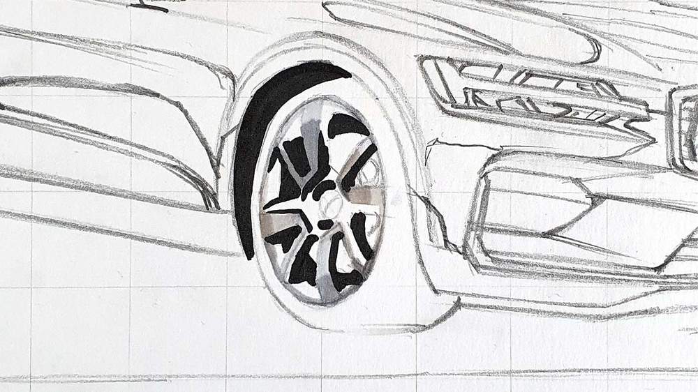 how to draw a car