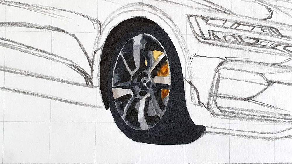 how to draw a car