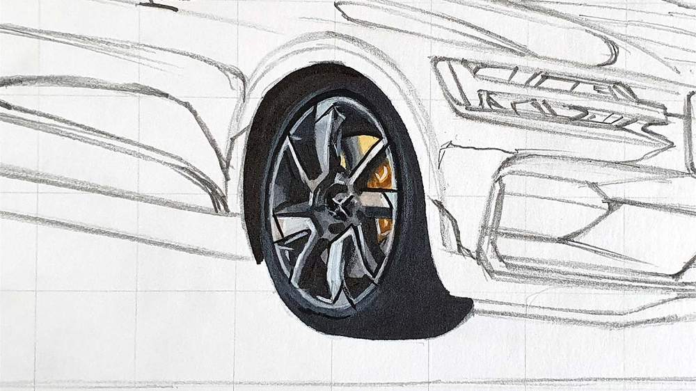 how to draw a car