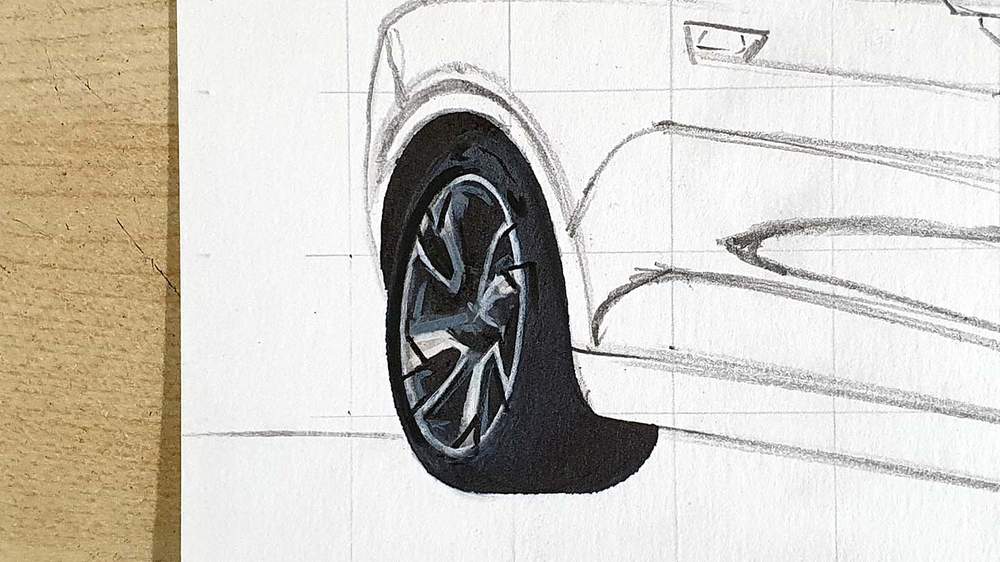 how to draw a car