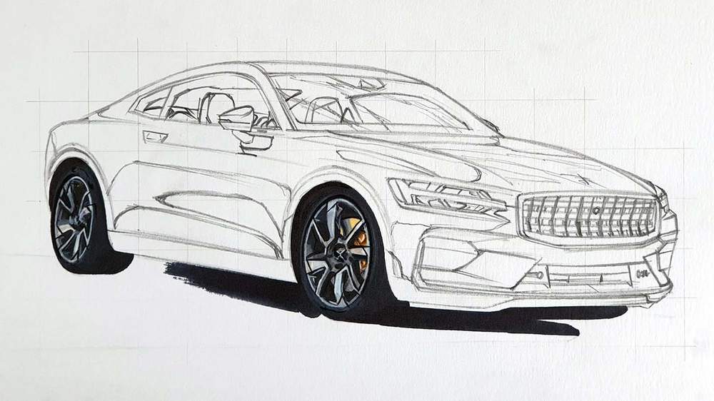 how to draw a car