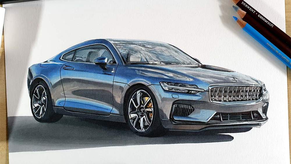 how to draw a car easy ste by step