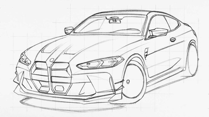 How to Draw a BMW M4: A Step-by-Step Guide to Drawing a Stunning Purple ...