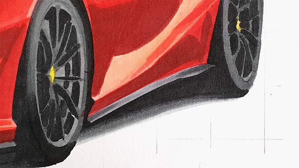 how to draw a ferrari 812 superfast
