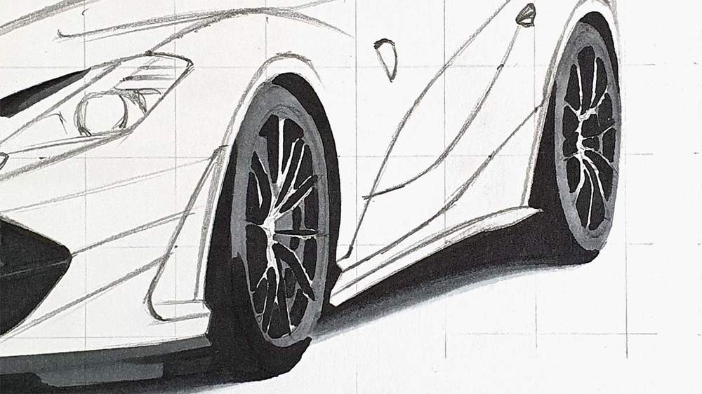 how to draw a ferrari 812 superfast