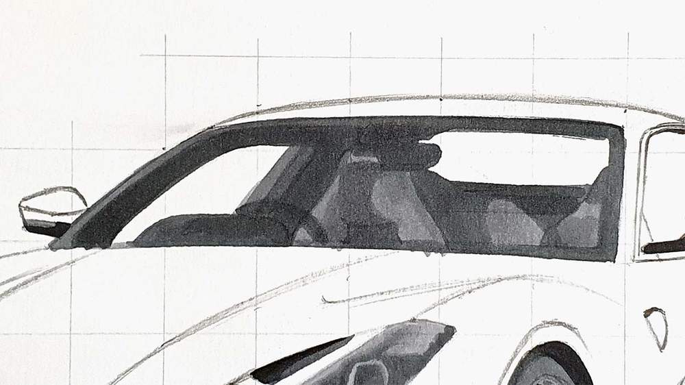 how to draw a ferrari 812 superfast