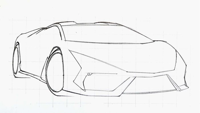 how to draw a lamborghini revuelto