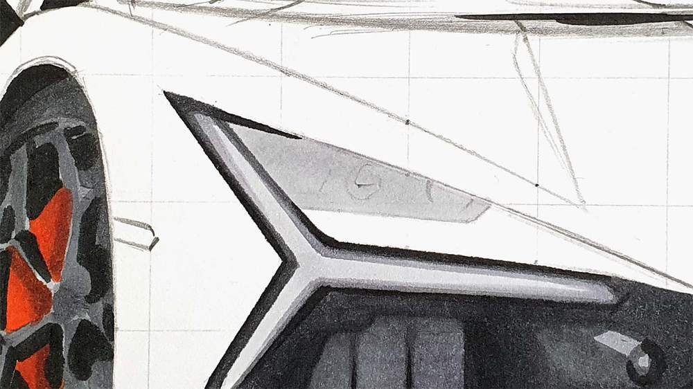 how to draw a lamborghini revuelto