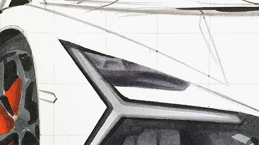 how to draw a lamborghini revuelto