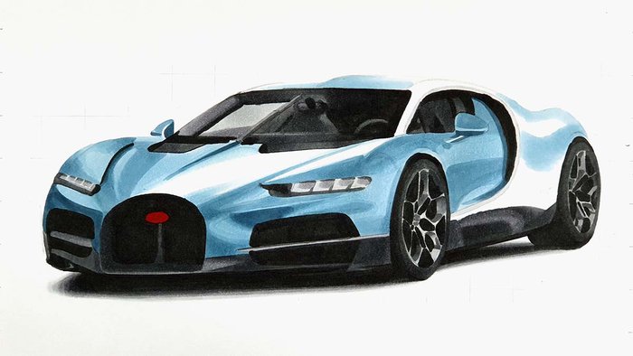 Bugatti Tourbillon Drawing