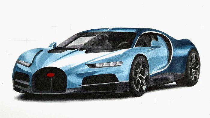 Bugatti Tourbillon Drawing