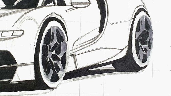 Bugatti Tourbillon Drawing