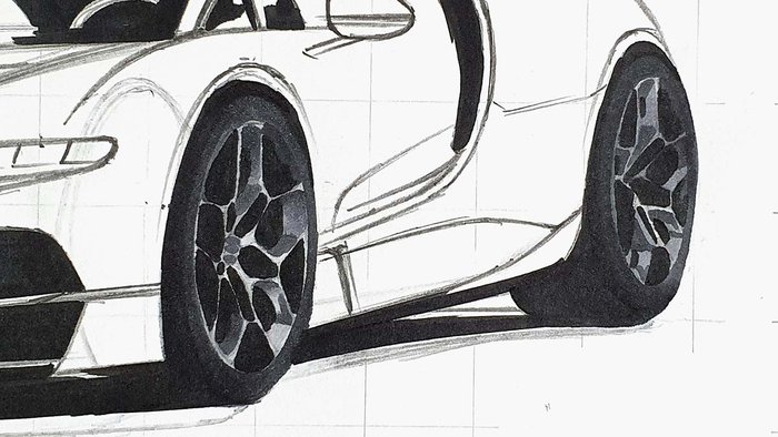 Bugatti Tourbillon Drawing