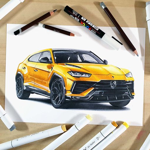 How to Draw a Lamborghini Urus