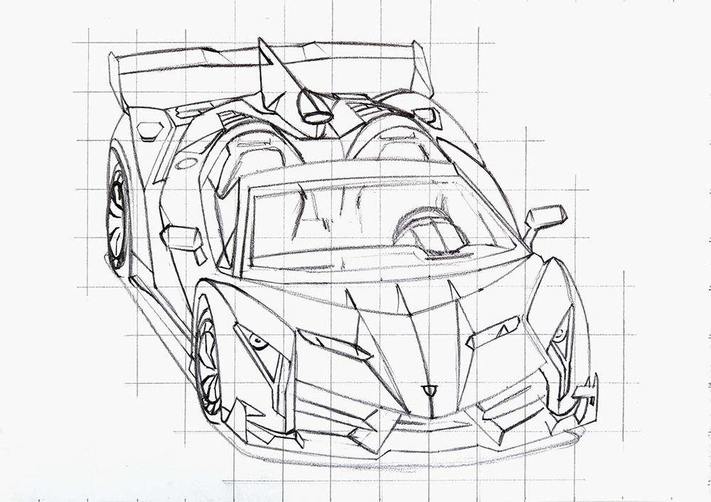 how to sketch a veneno