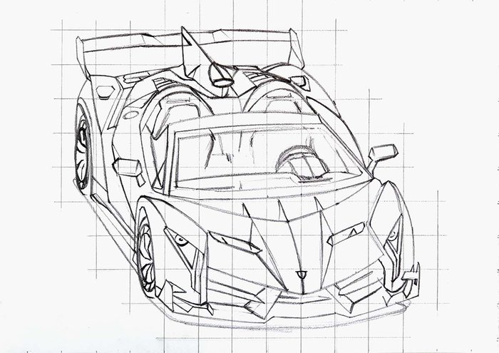 how to sketch a veneno