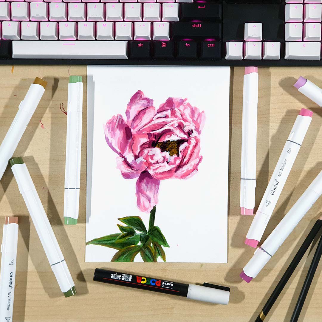 How To Draw A Peony Step By Step Easy Drawing Guides