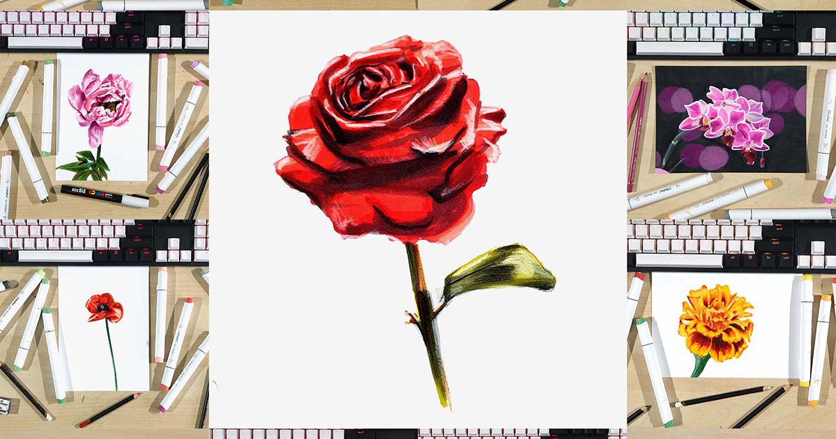 21+ Beautiful Flower Drawing Ideas To Get Your Inspiration Flowing