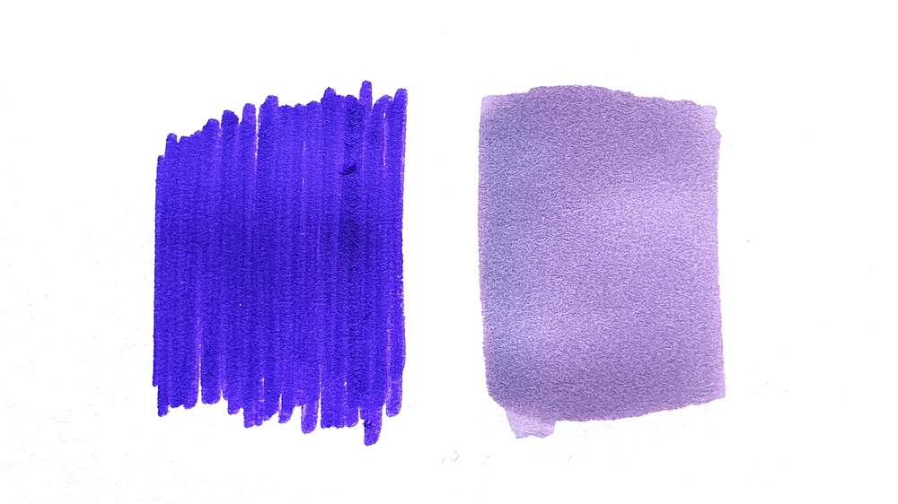 Difference in streakiness and application of water based markers vs alcohol based markers
