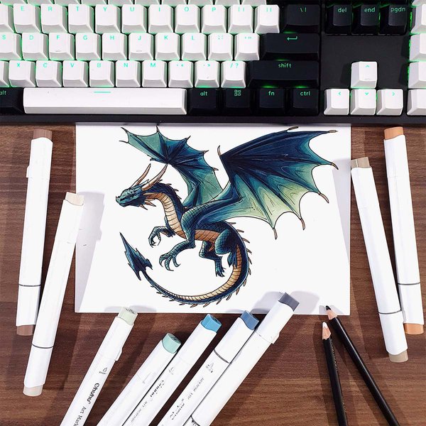 How to draw a dragon step by step