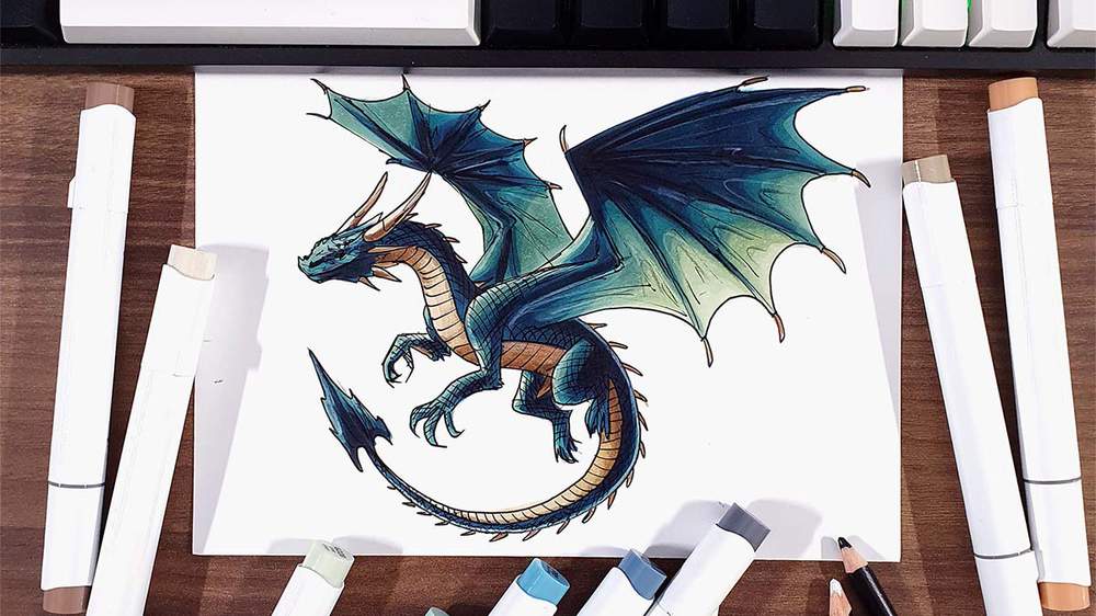 How To Draw A Dragon Easy Realistic Step By Step Guide