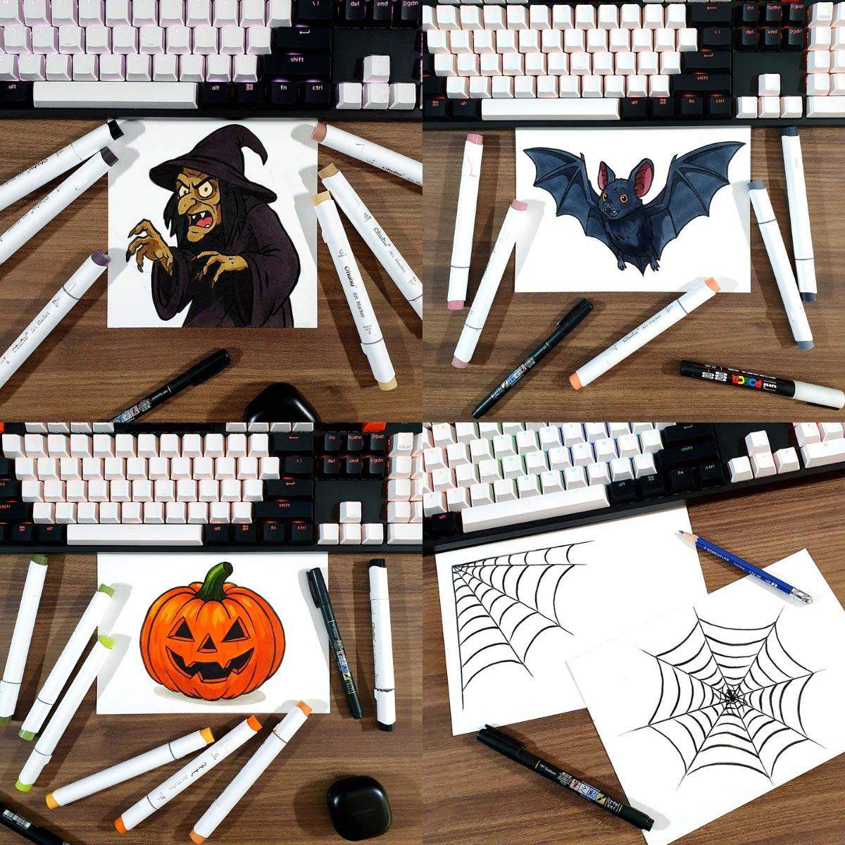 scary halloween things to draw